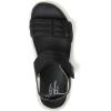 Dearfoams womens Comfortable Strap Sandal – Thea Easy on Off Cushioned Lightweight Walking Shoe Sandal(Black)