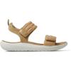 Dearfoams womens Comfortable Strap Sandal – Thea Easy on Off Cushioned Lightweight Walking Shoe Sandal(Khaki)