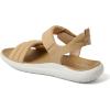 Dearfoams womens Comfortable Strap Sandal – Thea Easy on Off Cushioned Lightweight Walking Shoe Sandal(Khaki)