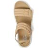 Dearfoams womens Comfortable Strap Sandal – Thea Easy on Off Cushioned Lightweight Walking Shoe Sandal(Khaki)