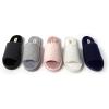 Dearfoams womens Demi Rib Knit Slide(Black)