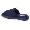 Dearfoams womens Demi Rib Knit Slide(Navy)