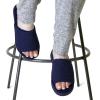 Dearfoams womens Demi Rib Knit Slide(Navy)