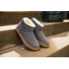 Dearfoams womens Fireside Bathurst – Genuine Shearling Water Resistant Durable Memory Foam Slipper(Grey)