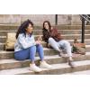 Dearfoams womens Fireside Bathurst – Genuine Shearling Water Resistant Durable Memory Foam Slipper(Grey)