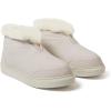Dearfoams womens Fireside Nylon Australian Shearling Water Resistant Après Winter Warm Up Bootie(Cream Linen)