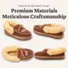 Dearfoams womens Genuine Australian Shearling Moccasin Slipper – Gladstone Indoor Outdoor House Shoe(Potting Soil)