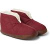 Dearfoams womens Heritage Warm Up Bootie(Cabernet Nylon)