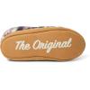 Dearfoams womens Heritage Warm Up Bootie(Navy Multi Teddy)