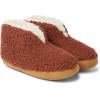 Dearfoams womens Heritage Warm Up Bootie(Rustic Brown Teddy)