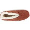 Dearfoams womens Heritage Warm Up Bootie(Rustic Brown Teddy)