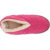 Dearfoams womens Heritage Warm Up Bootie(Sangria)