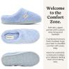 Dearfoams womens Memory Foam House Slippers – Libby Terry Clog With Wide Widths(Eventide)