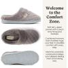 Dearfoams womens Memory Foam House Slippers – Libby Terry Clog With Wide Widths(Medium Grey)