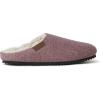 Dearfoams womens Microwool Molded Footbed ClogSlipper(Aubergine)