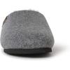 Dearfoams womens Microwool Molded Footbed ClogSlipper(Grey Heather)