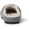 Dearfoams womens Microwool Molded Footbed ClogSlipper(Grey Heather)