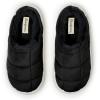 Dearfoams womens Quilted Cloud Puff Lightweight Cozy Shea Clog With Platform Cushioned Outsole(Black)