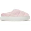 Dearfoams womens Quilted Cloud Puff Lightweight Cozy Shea Clog With Platform Cushioned Outsole(Powder Pink)