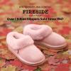 Fireside By Dearfoams Women’s Adelaide Slippers, Genuine Shearling Suede Scuff, Memory Foam Slip-in House Shoes(Dusty Pink)