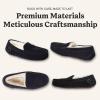 Fireside By Dearfoams Women’s Mel Shearling Moccasin(Black/Cream)