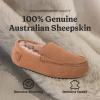 Fireside By Dearfoams Women’s Mel Shearling Moccasin(Driftwood)