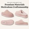 Fireside by Dearfoams Women’s Greta Genuine Shearling Clog Slippers, 100% Natural Suede Clogs for Outdoor & Indoor(Pink)
