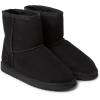 Fireside by Dearfoams Women’s Rosebery Shearling Lined Indoor/Outdoor Boot Mid Calf(Black)
