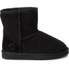 Fireside by Dearfoams Women’s Rosebery Shearling Lined Indoor/Outdoor Boot Mid Calf(Black)