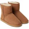 Fireside by Dearfoams Women’s Rosebery Shearling Lined Indoor/Outdoor Boot Mid Calf(Chestnut)
