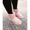 Fireside by Dearfoams Women’s Rosebery Shearling Lined Indoor/Outdoor Boot Mid Calf(Dusty Pink)