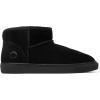 Fireside by Dearfoams mens Bathurst Men’s Slipper Genuine Shearling Micro Bootie Indoor Outdoor House Shoe(Black)