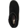 Fireside by Dearfoams mens Bathurst Men’s Slipper Genuine Shearling Micro Bootie Indoor Outdoor House Shoe(Black)