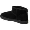 Fireside by Dearfoams mens Bathurst Men’s Slipper Genuine Shearling Micro Bootie Indoor Outdoor House Shoe(Black)