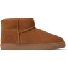 Fireside by Dearfoams mens Bathurst Men’s Slipper Genuine Shearling Micro Bootie Indoor Outdoor House Shoe(Chestnut)