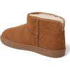 Fireside by Dearfoams mens Bathurst Men’s Slipper Genuine Shearling Micro Bootie Indoor Outdoor House Shoe(Chestnut)