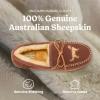 Fireside by Dearfoams mens Forster Genuine Shearling Moc With Stitching(Potting Soil)