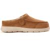 Fireside by Dearfoams mens Lithgow Genuine Shearling Clog(Chestnut)
