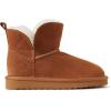 Fireside by Dearfoams unisex-child Bunbury Genuine Genuine Shearling Indoor/Outdoor Folddown Boot(Chestnut)