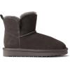 Fireside by Dearfoams unisex-child Bunbury Genuine Genuine Shearling Indoor/Outdoor Folddown Boot(Grey)
