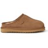 Fireside by Dearfoams unisex-child Dempsey Genuine Shearling Indoor/Outdoor Clog(Chestnut)