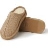 Fireside by Dearfoams unisex-child Dempsey Genuine Shearling Indoor/Outdoor Clog(Leopard)
