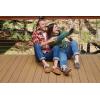 Fireside by Dearfoams womens Alice Springs Genuine Shearling Indoor/Outdoor Moccasin(Chestnut)