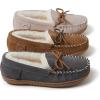 Fireside by Dearfoams womens Alice Springs Genuine Shearling Indoor/Outdoor Moccasin(Chestnut)