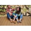 Fireside by Dearfoams womens Alice Springs Genuine Shearling Indoor/Outdoor Moccasin(Dusty Pink)