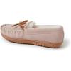 Fireside by Dearfoams womens Alice Springs Genuine Shearling Indoor/Outdoor Moccasin(Dusty Pink)