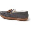 Fireside by Dearfoams womens Alice Springs Genuine Shearling Indoor/Outdoor Moccasin(Grey)
