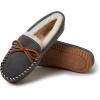 Fireside by Dearfoams womens Alice Springs Genuine Shearling Indoor/Outdoor Moccasin(Grey)