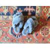 Fireside by Dearfoams womens Newcastle Crossband All Over Shearling Easy on/Off Slide(Flintstone)