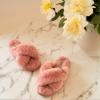Fireside by Dearfoams womens Newcastle Crossband All Over Shearling Easy on/Off Slide(Pink Bisque)